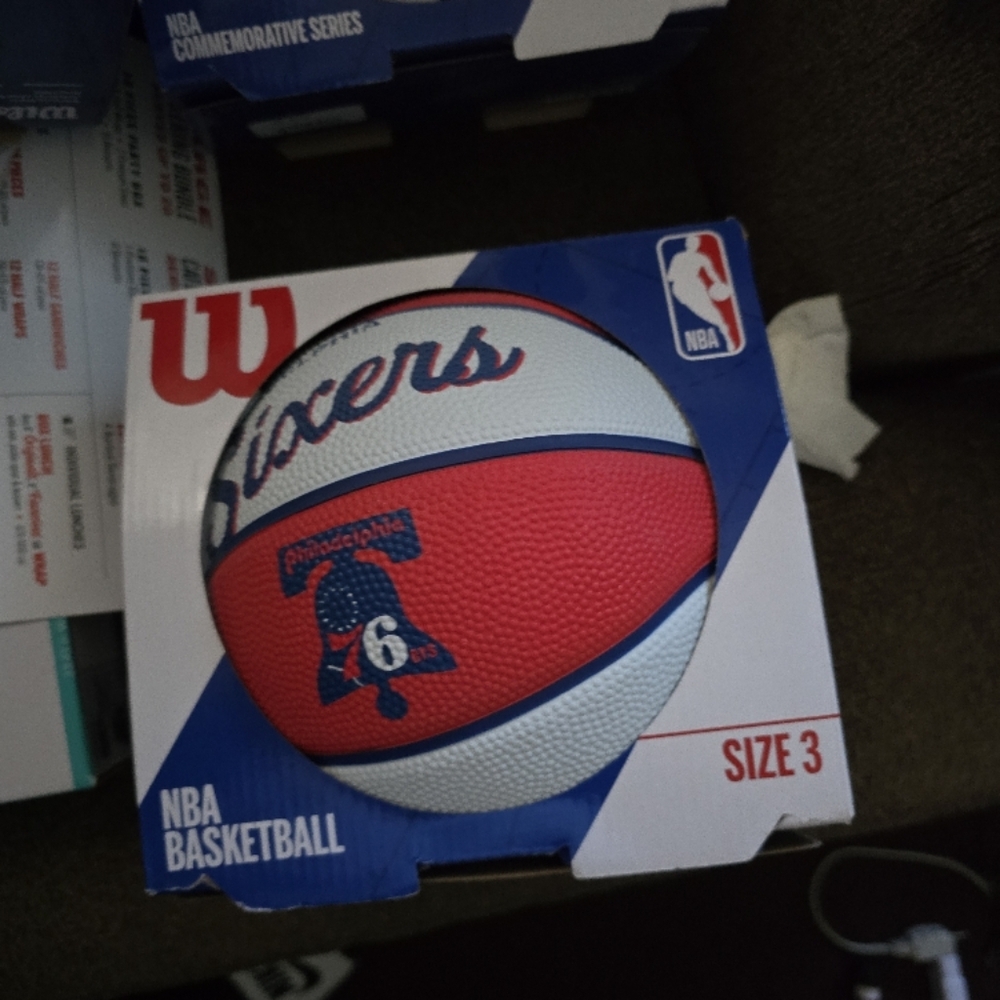 Wilson Red and White NBA Basketball